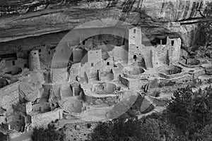 Old historic indian tribal village in the rocks called white house ruins of the Anasazi people