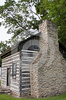 Old historic log cabin