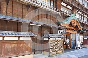 Ancient Tokaikan hstoric wood classic building, Ito, Japan