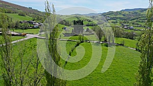 Old And Historic Torre de Tores Ruins With Green Landscape In Summer