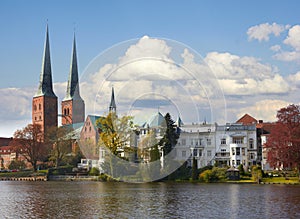 Old historic town of Lubeck, Germany