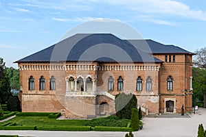 Mogosoaia Palace (Palatul Mogosoaia) near the lake and park, a weekend attraction close to Bucharest, photo