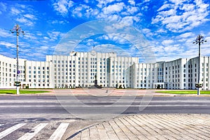 Old Historical Building Of Parliament of Mogilev City in Belarus