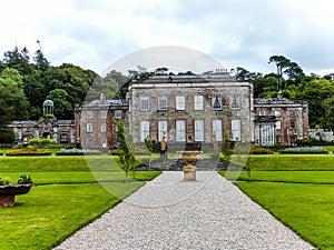 Old historical castle in irish landscape