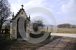 Old historical chapel of Schaloen castle, Valkenburg Netherlands