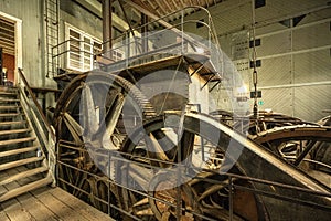 Old historical Dredge No. 4, The Giant Gears, Yukon, Canada