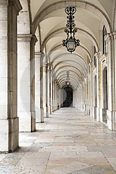 Old historical european archway