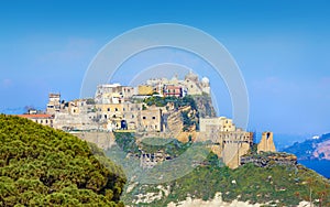 Terra Murata on highest point of island Procida, Naples, Italy. photo