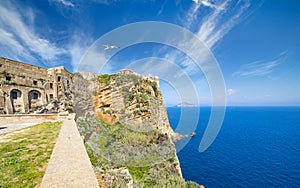 Terra Murata situated on highest point of Procida Island, Italy photo