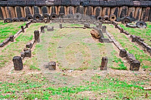 Old Historical Laterite Wall, Background/ Texture