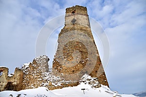 Historic castle ruins Zborov Slovakia