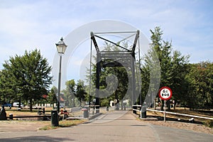 Old historical sluice installation from river IJssel to the city of Zwolle in the Netherlands, nowadays used as a monument