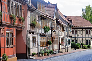 Old historical town Stolberg at Harz, Germany