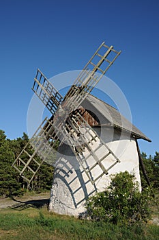 Old and historical windmill of Djupvik