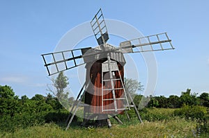 Old and historical windmill of Storlinge