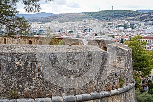 The old, historically fortified walls of the city