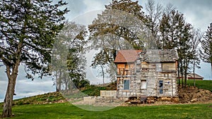 Old Home Being Refurbished with Layers