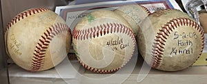 The old homerun baseballs photo