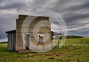 Old Homestead in the Foothills of the Canadian Rocky Mountains