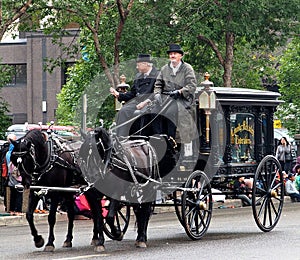 Old Horse Drawn Funeral Carriage