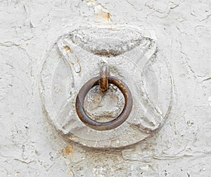 Old horse ring on the wall.