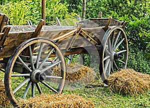 An old horse trailer.