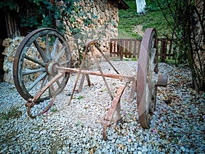 Old horse trailer defies time