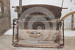 Old horse wagon bench