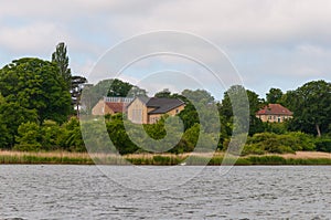 Old hospital buildings on Oringe in Vordingborg Denmark