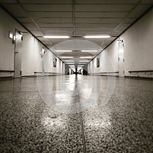 Old hospital forensic medical long floor lost place