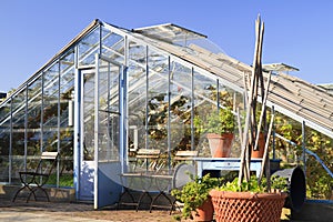 Old hot house used to cultivate vines