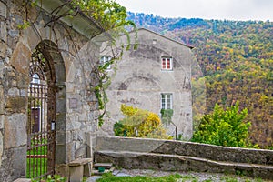 Old house in an autumn setting / Italy