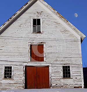 Old House / Barn Red White and Blue