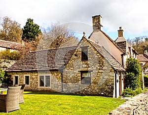 Old house at Castle Comb village, Somerset, UK