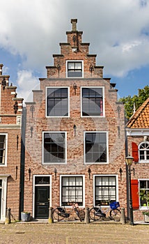 Old house at the cheese market sqaure in Edam