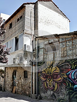 Old house in the city of Jerusalem, Israel, 2022