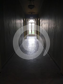 Old House Corridor Towards a Window 06