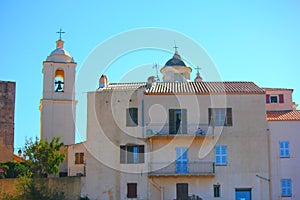 Old house of corsica under the sun