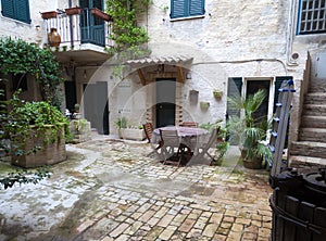 Old house courtyard