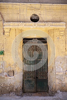 Old house door in Cairo, Egypt.