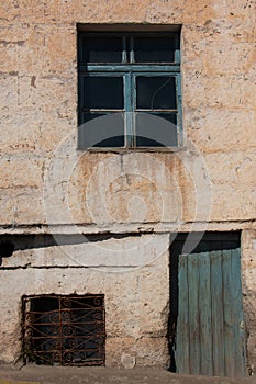 Old house door and window