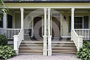 Old house with duplex entrances