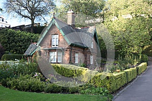 Old house in Edinburgh in Scotland, UK