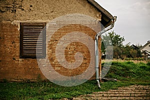 Old house facade