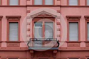 an old house facade in the old town