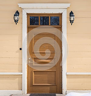 Old house front door composition