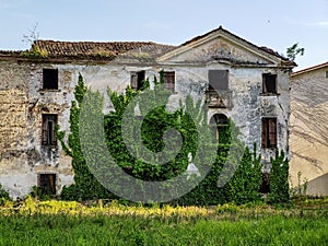 old house , image taken in Marostica, Vicenza, Italy