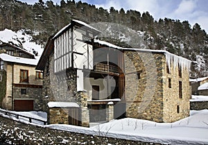 Old house in la Cortinada. Andorra