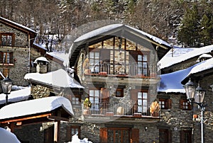 Old house in Llorts. Andorra