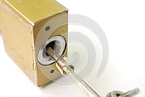 House lock key. photo